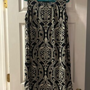 R&M Richards Black and Gold Dress with jacket